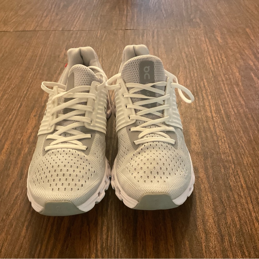 On Running Athletic Shoes - Gray and White